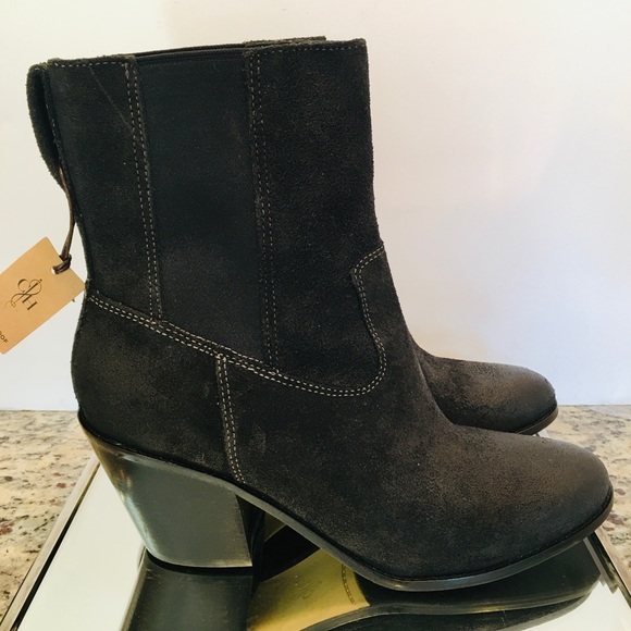 COLE HAAN WATER PROOF MID CALF 3” block heel boot - Picture 1 of 7